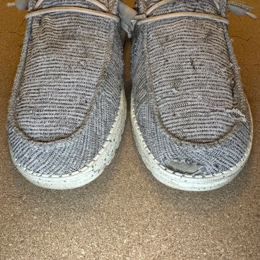 Hey Dude Wendy Stretch Rose‎ Grey Slip On Loafers Womens Size 8 121416830